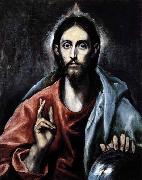 GRECO, El Christ as Saviour USA oil painting artist